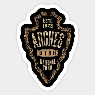 Arches National Park Outdoor Vintage Sticker